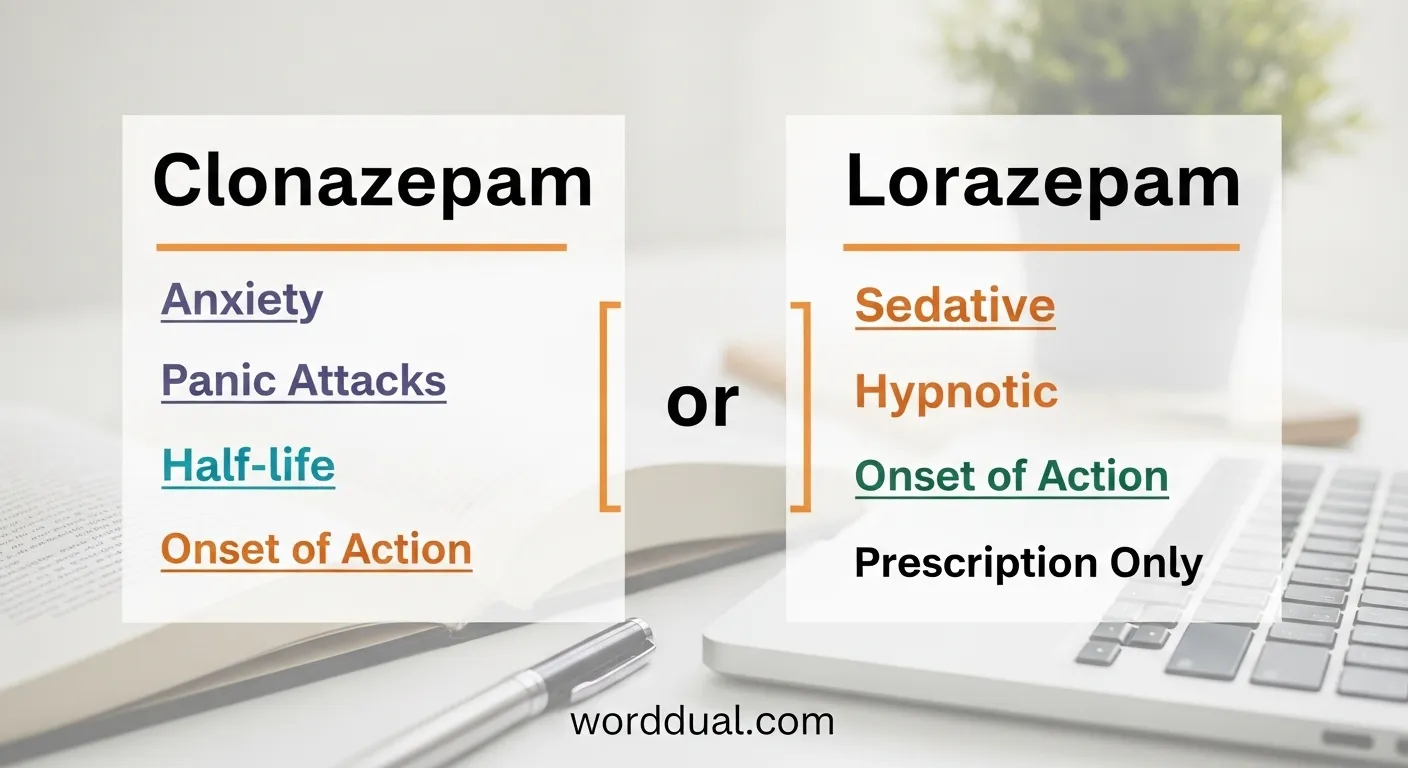 Clonazepam and Lorazepam