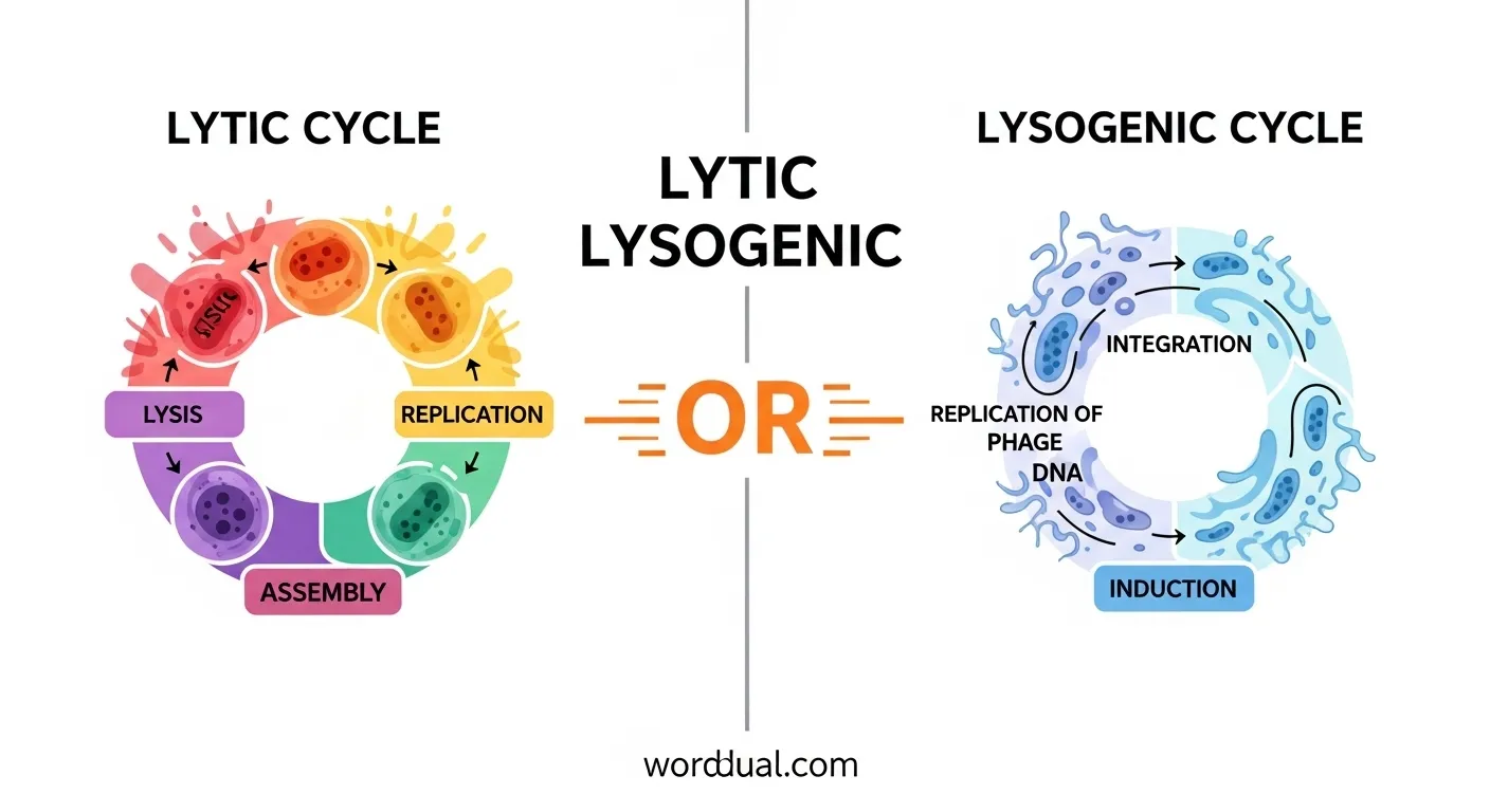 lytic and lysogenic
