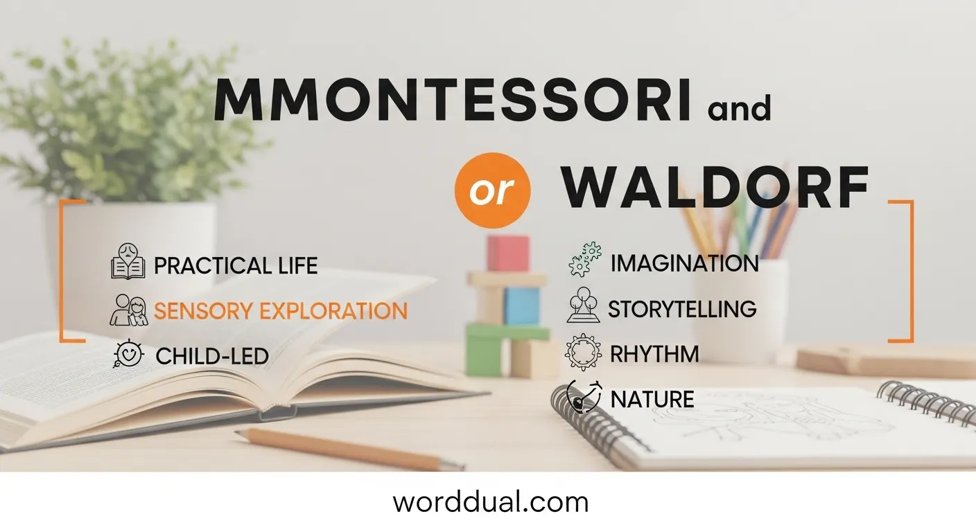 Montessori and Waldorf