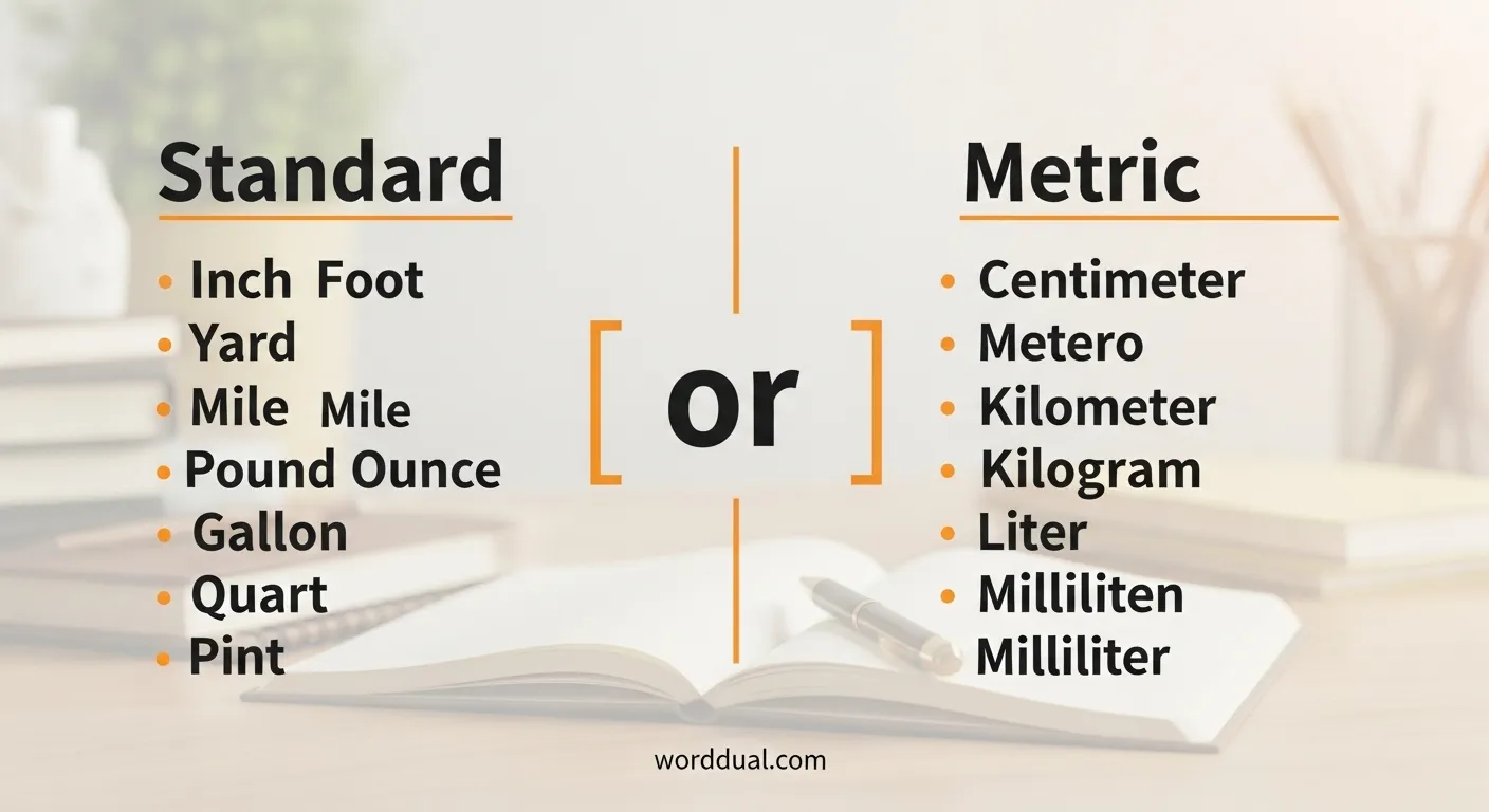standard and metric